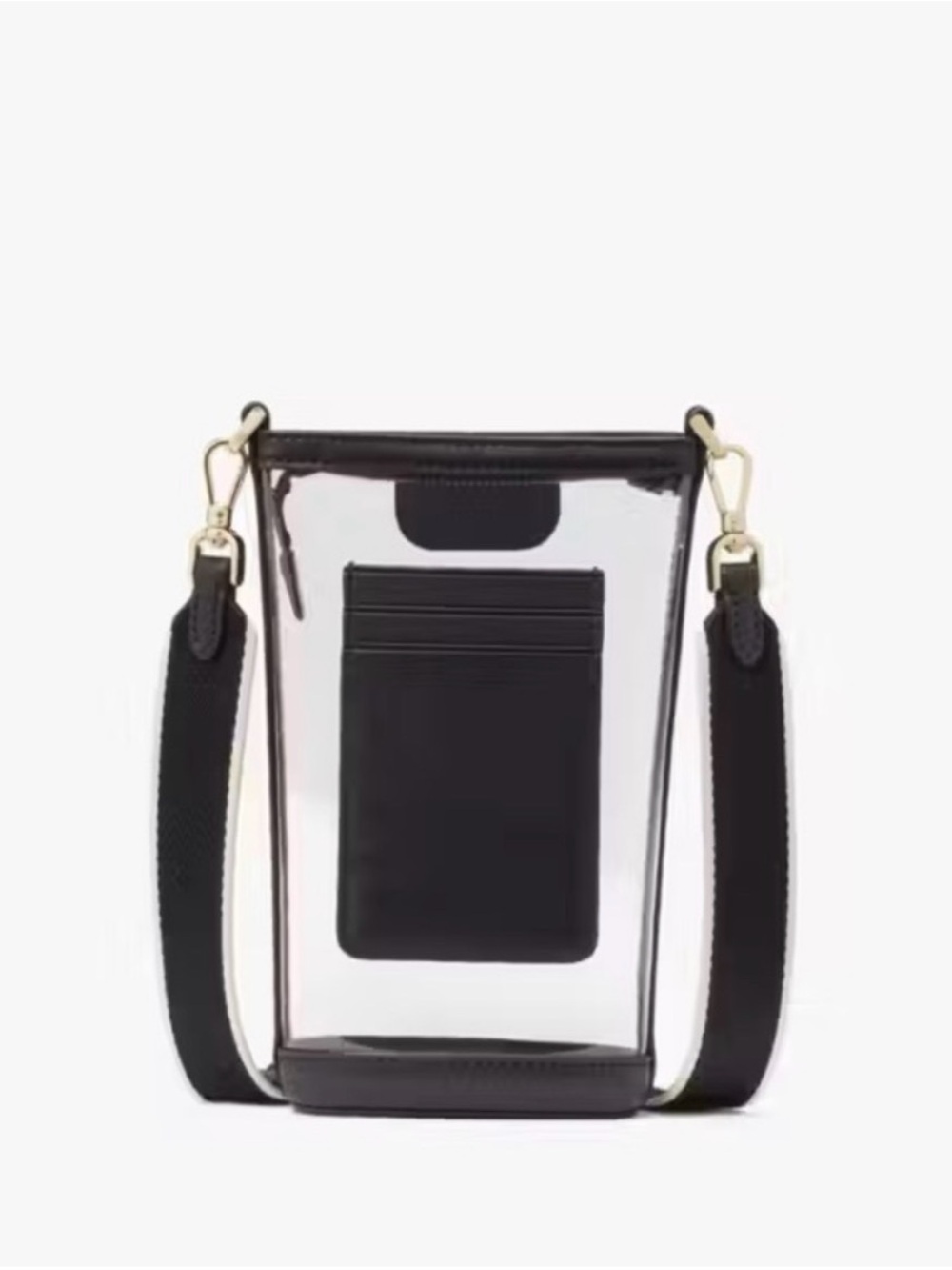kate spade | Clear Bucket Crossbody with Black Trim & Cream Edge - Picture 3 of 13